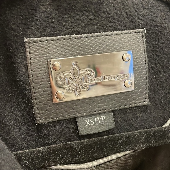 Mackage Wool Blend Black Peacoat - Picture 9 of 15